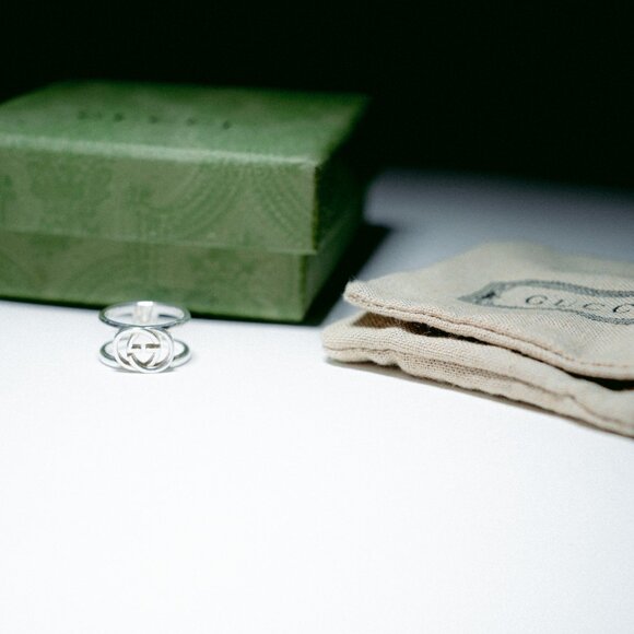 Gucci Interlocking GG Sterling Silver Ring - Picture 4 of 6